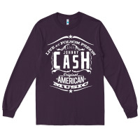 Plum Johnny Cash Music Long Sleeve Tee - artisFamous