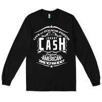 Black Johnny Cash Music Long Sleeve Tee - artisFamous