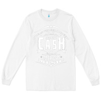 White Johnny Cash Music Long Sleeve Tee - artisFamous