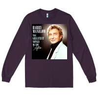 Plum Best Barry Manilow Long Sleeve Tee - artisFamous