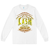 White Johnny Cash Music Long Sleeve Tee - artisFamous