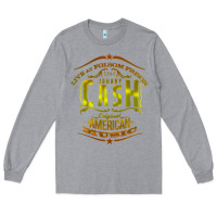 Heather Grey Johnny Cash Music Long Sleeve Tee - artisFamous