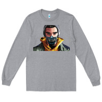 Heather Grey codfish beatbox Long Sleeve Tee - artisFamous
