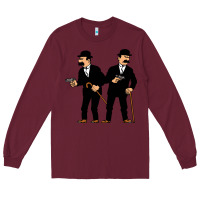 Burgundy Thomson and Thompson Long Sleeve Tee - artisFamous
