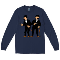 Navy Thomson and Thompson Long Sleeve Tee - artisFamous