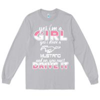 Moon Dust mustang i m a girl who drives a mustang Long Sleeve Tee - artisFamous