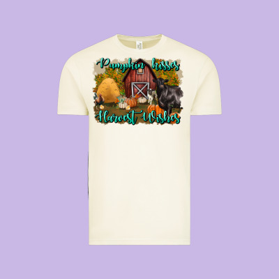 Pumpkin Kisses Harvest Wishes Vintage Tee Designed By Bundleandbundleshop