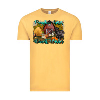 Vintage Mustard pumpkin kisses harvest wishes Vintage Tee - BundleAndBundleShop