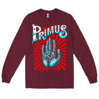 Burgundy Premium Collection Design Long Sleeve Tee - artisFamous