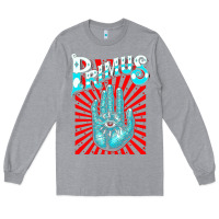 Heather Grey Premium Collection Design Long Sleeve Tee - artisFamous