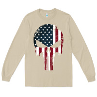 Mushroom the punisher american flag Long Sleeve Tee - artisFamous