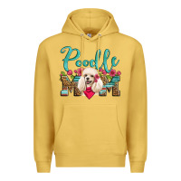 Antique Gold poodle mom Premium Hoodie - Artiststas