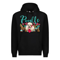 Black poodle mom Premium Hoodie - Artiststas