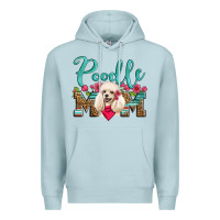 Blue Mist poodle mom Premium Hoodie - Artiststas