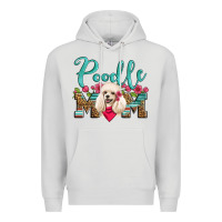 Dove Grey poodle mom Premium Hoodie - Artiststas