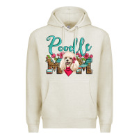 Oatmeal Heather poodle mom Premium Hoodie - Artiststas
