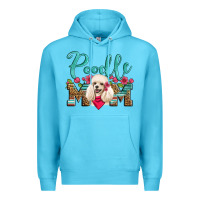 Ocean Blue poodle mom Premium Hoodie - Artiststas