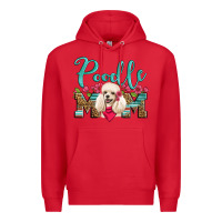 Red poodle mom Premium Hoodie - Artiststas