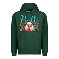 Sports Green poodle mom Premium Hoodie - Artiststas