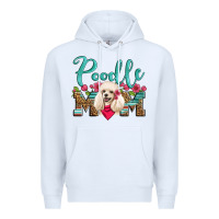 White poodle mom Premium Hoodie - Artiststas