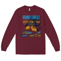 Burgundy Brandi Carlile Poster Long Sleeve Tee - artisFamous