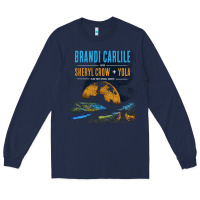 Navy Brandi Carlile Poster Long Sleeve Tee - artisFamous