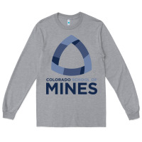 Heather Grey School of Mines Long Sleeve Tee - artisFamous