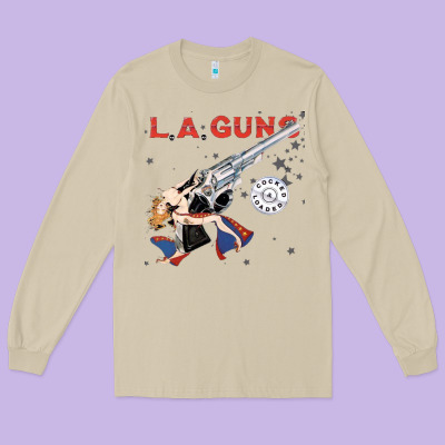 La Guns Long Sleeve Tee Designed By Artisfamous