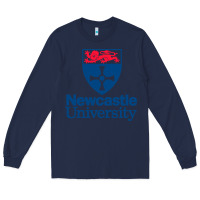 Navy Newcastle Gift Long Sleeve Tee - artisFamous