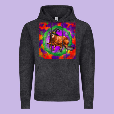 Halloween Red Angus Bull Vintage Hoodie Designed By Lillyallendesigns