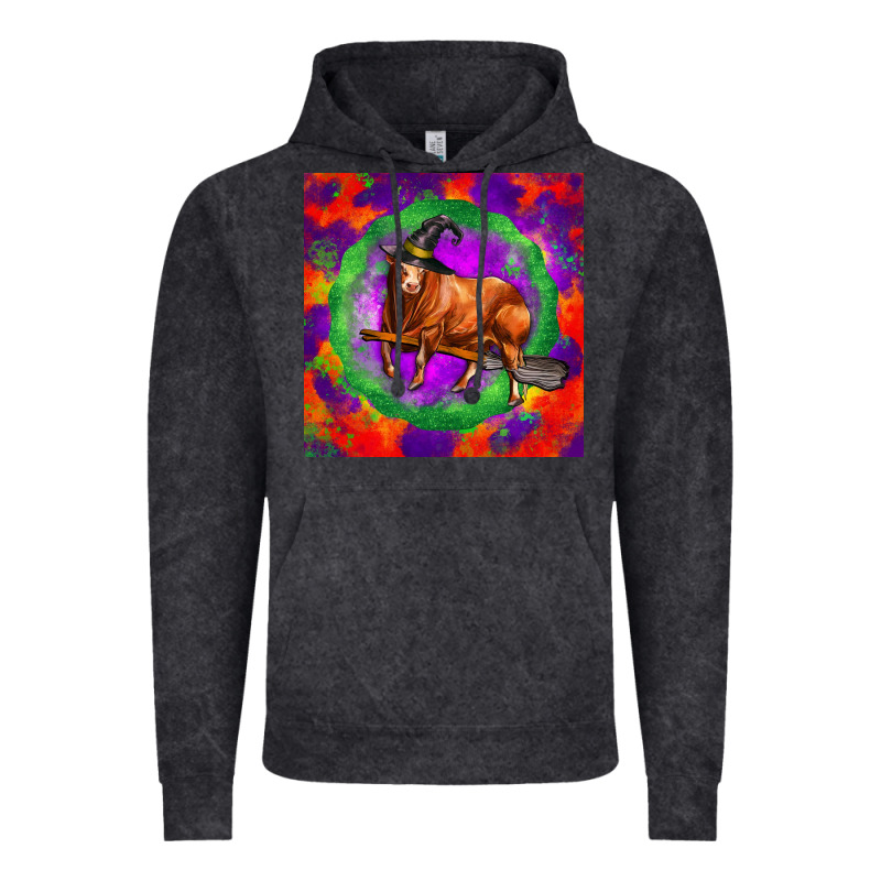 Halloween Red Angus Bull Vintage Hoodie by LillyAllenDesigns | Teevron