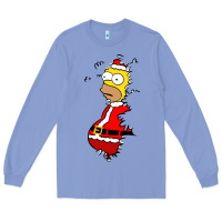 Colony Blue Homer Claus Christmas Long Sleeve Tee - artisFamous