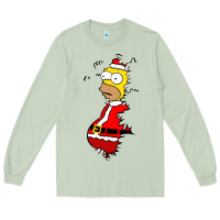 Matcha Homer Claus Christmas Long Sleeve Tee - artisFamous