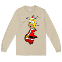Mushroom Homer Claus Christmas Long Sleeve Tee - artisFamous
