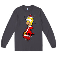 Smoke Homer Claus Christmas Long Sleeve Tee - artisFamous