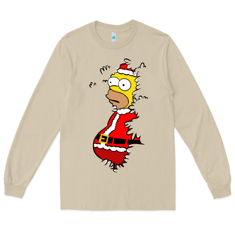 Homer Claus Christmas Long Sleeve Tee by artisFamous | Teevron