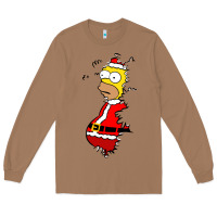 Toasted Coconut Homer Claus Christmas Long Sleeve Tee - artisFamous