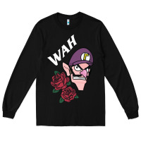 Black waluigi voice ( wah ) Long Sleeve Tee - artisFamous