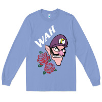 Colony Blue waluigi voice ( wah ) Long Sleeve Tee - artisFamous