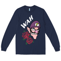 Navy waluigi voice ( wah ) Long Sleeve Tee - artisFamous