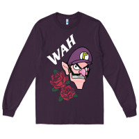 Plum waluigi voice ( wah ) Long Sleeve Tee - artisFamous