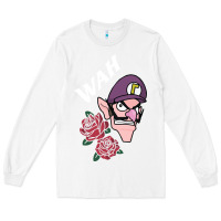 White waluigi voice ( wah ) Long Sleeve Tee - artisFamous