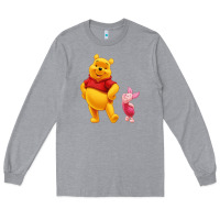Heather Grey Winnie the Pooh Piglet Long Sleeve Tee - artisFamous