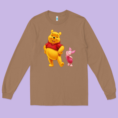 Winnie The Pooh Piglet Long Sleeve Tee Designed By Artisfamous