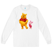 White Winnie the Pooh Piglet Long Sleeve Tee - artisFamous