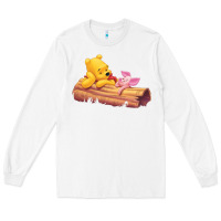 White Winnie the Pooh Piglet Long Sleeve Tee - artisFamous