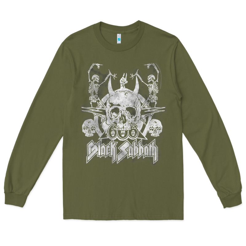 Black Sab.bath Official Vintage Dancing Skele Long Sleeve Tee by artisFamous | Teevron