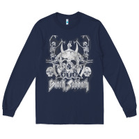 Navy black sab.bath official vintage dancing skele Long Sleeve Tee - artisFamous