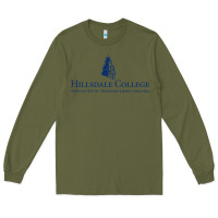 Army Green Hillsdale College Long Sleeve Tee - artisFamous