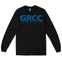 Black Grand Rapids Community College Long Sleeve Tee - artisFamous